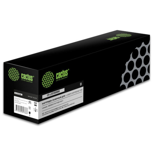 -/ Картридж лазерный Cactus CS-LX51B5000 51B5000 (2500стр.) для Lexmark MS/MX317/417/S517/617