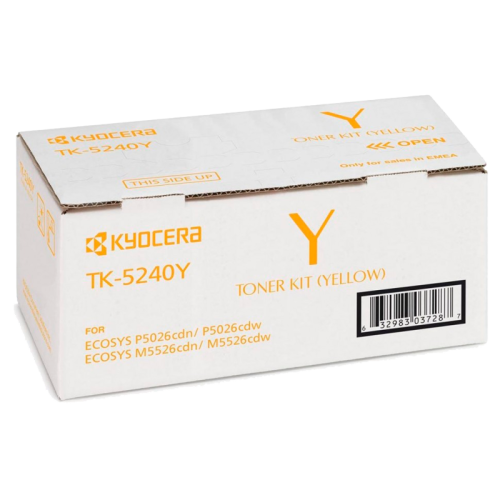 Kyocera TK-5240Y, 3000 pages for Kyocera P5026cdn/cdw, M5526cdn/cdw, Yellow