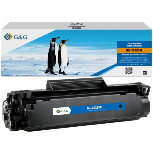 Тонер-картридж G&G GG-CF283AL черный, 2500 стр., для HP LaserJet Pro M125/125FW/125A/M127/M127FW/FN/M201/M225MFP