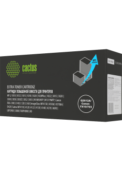 Картридж лазерный Cactus CS-Q2612X-MPSXL Q2612A/Canon FX10/703 черный (8000стр.) для HP LJ 1010/1012/1015/1018/1020/1020Plus/1022/3015/3020/3030/3050/3050Z/3052/3055/M1005MFP/M1319MFP; Canon FAX-L100/L140/L120/L160, imageClass MF4150/4350d/4370dn/D420, Sa