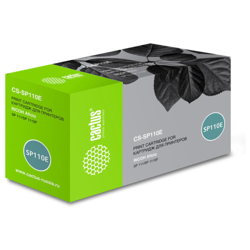 -/ Картридж лазерный Cactus CS-SP110E 407442 черный (2000стр.) для Ricoh Aficio SP 111/SP 111SF