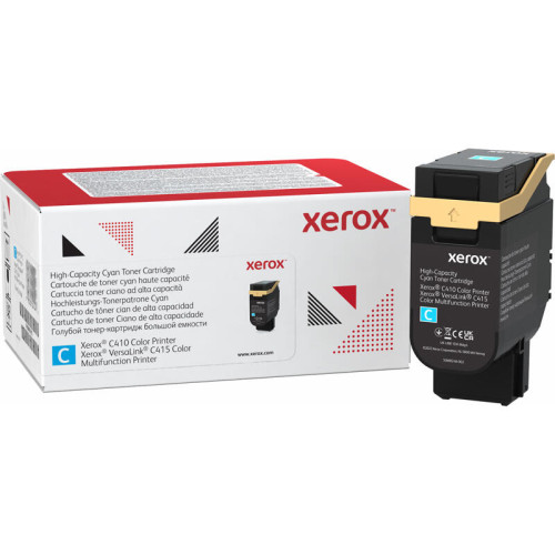 Тонер картридж стандартный, синий Xerox VLC410/415 (7000 страниц)/ Cyan High Capacity Toner Cartridge, Xerox VLC410/415 (7,000 Pages)