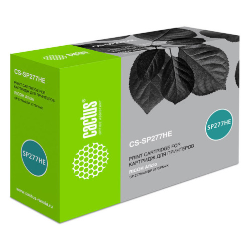 -/ Картридж лазерный Cactus CS-SP277HE 408160 черный (2600стр.) для Ricoh Aficio SP 277NwX/SP 277SFNwX
