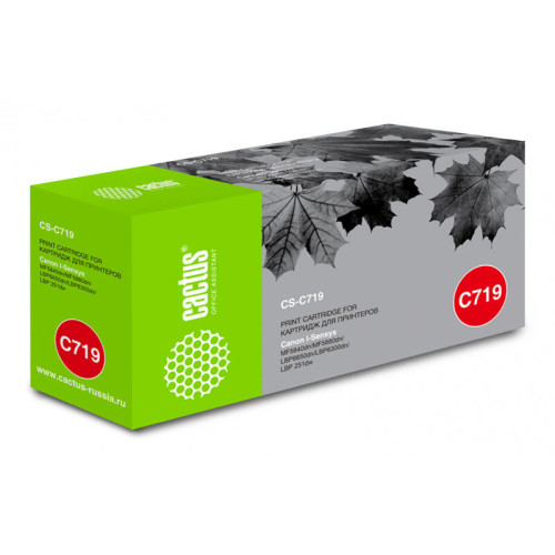 -/ Картридж лазерный Cactus CS-C719 719 черный (2100стр.) для Canon i-SENSYS MF5840 MF5880 LBP6300 6650 -/ Картридж лазерный Cactus CS-C719 719 черный (2100стр.) для Canon i-SENSYS MF5840 MF5880 LBP6300 6650
