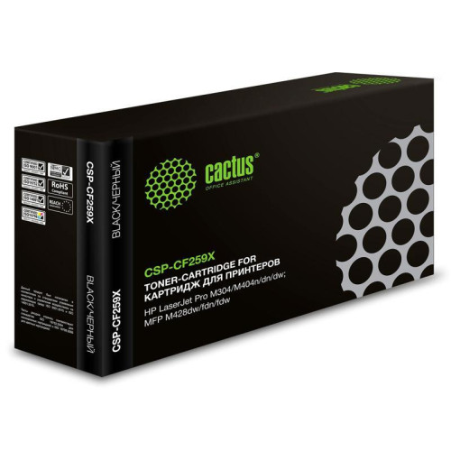 Картридж лазерный Cactus CSP-CF259X черный (10000стр.) для HP LaserJet M406dn/M406/ M430f M430/ M304a M304/ M404dn M404/ M404dw/ M404n/ M428dw M428/ M428fdn/ M428fdw