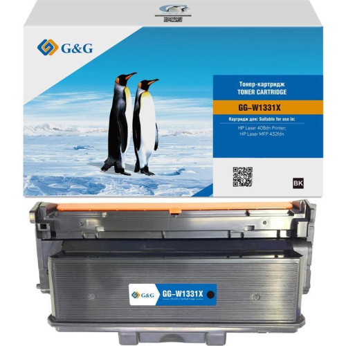 Тонер-картридж G&G GG-W1331X W1331X черный, 15000 стр., для HP Laser 408dn/MFP 432fdn