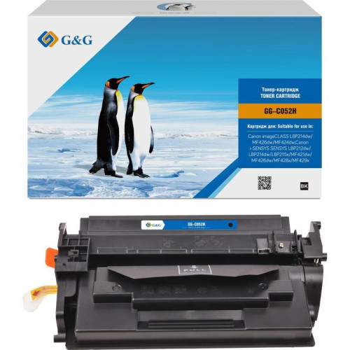 Тонер-картридж G&G GG-C052H черный, 9000 стр., для Canon MF421/426/428/429/LBP 212/214/215