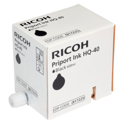 Чернила для дупликатора тип HQ40 черные (5 картриджей*600мл)/ RICOH PRIPORT BLACK INK HQ40( 5 картриджей*600мл)