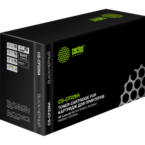 -/ Картридж лазерный Cactus CS-CF226A CF226A черный (3100стр.) для HP LJ M402d/M402n/M426dw/M426fdn/M42