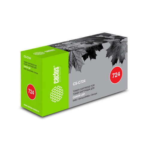 -/ Картридж лазерный Cactus CS-C724 724 черный (6000стр.) для Canon LBP 6480/6750/6480x/6750dn