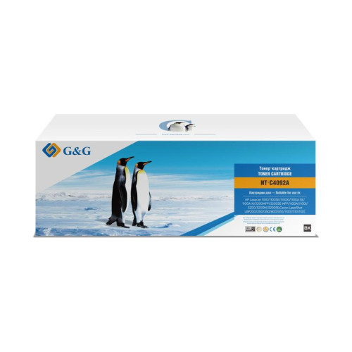 Тонер-картридж G&G GG-C4092A черный, 2500 стр., для HP LaserJet 1100/3200/3220
