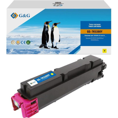Тонер-картридж G&G GG-TK5380Y TK-5380Y желтый, 10000 стр., для Kyocera ECOSYS PA4000cx/MA4000cifx