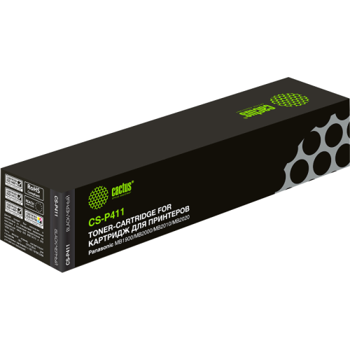 -/ Картридж лазерный Cactus CS-P411 KX-FAT411A7 черный (2000стр.) для Panasonic MB1900/MB2000/MB2010/MB