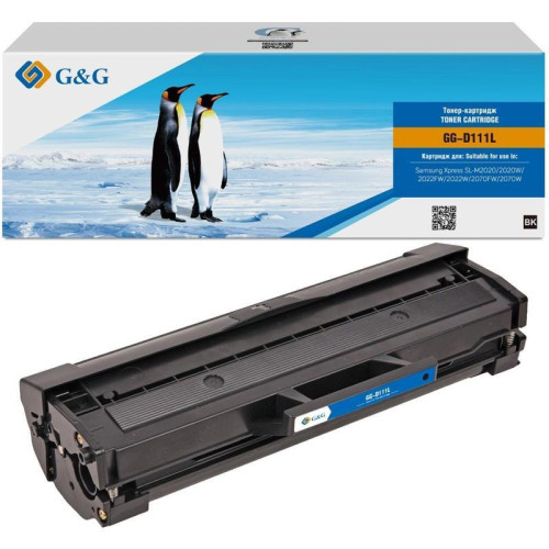 Тонер-картридж G&G GG-D111L черный, 1800 стр., для Samsung Samsung Xpress SL-M2020/2022/2070 Тонер-картридж G&G GG-D111L черный, 1800 стр., для Samsung Samsung Xpress SL-M2020/2022/2070