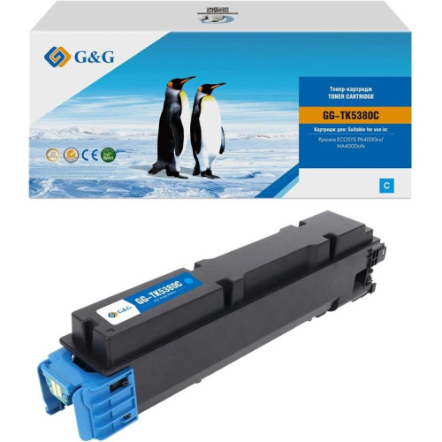 Тонер-картридж G&G GG-TK5380C TK-5380C голубой, 10000 стр., для Kyocera ECOSYS PA4000cx/MA4000cifx