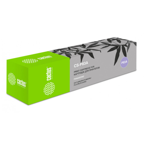 -/ Картридж лазерный Cactus CS-P83A KX-FA83A черный (2500стр.) для Panasonic FLM653RU/FLM663RU/FL513RU/ -/ Картридж лазерный Cactus CS-P83A KX-FA83A черный (2500стр.) для Panasonic FLM653RU/FLM663RU/FL513RU/