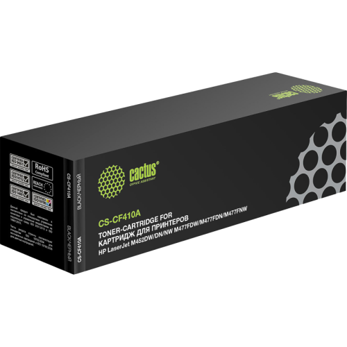 -/ Картридж лазерный Cactus CS-CF410A CF410A черный (2300стр.) для HP LJ M452DW/DN/NW M477FDW/M477FDN/M