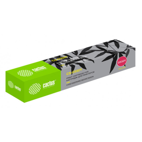 -/ Картридж лазерный Cactus 46508733 CS-O332Y 46508733 желтый (3000стр.) для Oki C332/MC363