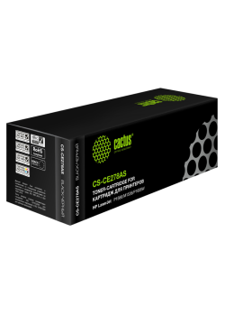 -/ Картридж лазерный Cactus CS-CE278AS CE278A черный (2100стр.) для HP LJ P1566/P1606w