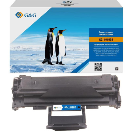 Тонер-картридж G&G GG-1610D2 черный, 3000 стр., для Samsung ML-1610/1615/2010/2015/2510/2570/SCX-4521F/4321