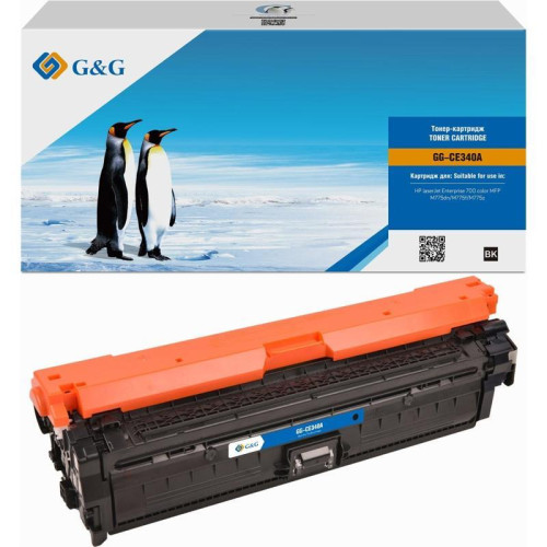 Тонер-картридж G&G GG-CE340A черный, 13500 стр., для HP Color LaserJet M775