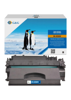 Тонер-картридж G&G GG-CE505X CE505X черный, 6500 стр., для HP LaserJet P2055d/P2055dn/P2055x/LaserJet Pro 400 M401/M401a/M401n/M401d/M401dn/M401dne/M401dw/MFP M425/MFP M425dn/MFP M425dw Canon i-SENSYS LBP6300dn/6310dn/6650dn/6670dn/6680x/MF5840dn/MF5880dn