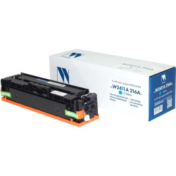 -/ Тонер-картридж NVP (БЕЗ ЧИПА) (БЕЗ ГАРАНТИИ) NV-W2411A 216A Cyan для HP Color LaserJet M182/M183 (850k)