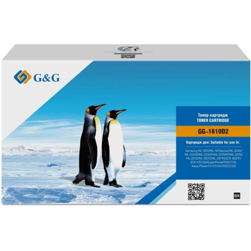 Тонер-картридж G&G GG-1610D2 черный, 3000 стр., для Samsung ML-1610/1615/2010/2015/2510/2570/SCX-4521F/4321