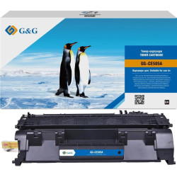 Тонер-картридж G&G GG-CE505A UNIVERSAL черный, 2300 стр., для HP LaserJet P2035/P2035n/P2055d/P2055dn/P2055x/LaserJet Pro 400 M401/M401a/M401n/M401d/M401dn/M401dne/M401dw/MFP M425/MFP M425dn/MFP M425dw Canon i-SENSYS LBP6300dn/6310dn/6650dn/6670dn/6680x/M