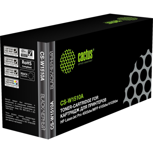 -/ Картридж лазерный Cactus CS-W1510A W1510A черный (3050стр.) для HP LJ Pro 4003dw/MFP 4103dw/4103fdw -/ Картридж лазерный Cactus CS-W1510A W1510A черный (3050стр.) для HP LJ Pro 4003dw/MFP 4103dw/4103fdw