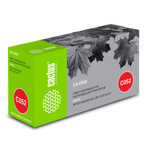 -/ Картридж лазерный Cactus CS-C052 Cartridge 052 черный (3100стр.) для Canon Canon MF421/426/428/429/L