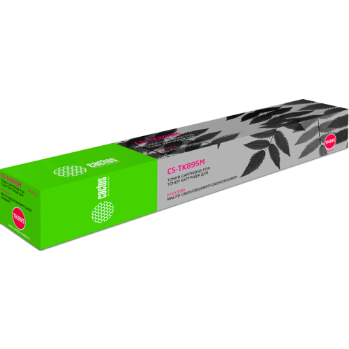 -/ Картридж лазерный Cactus CS-TK895M TK-895M пурпурный (6000стр.) для Kyocera Mita FS C8020/C8020MFP/C