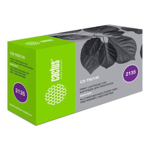 -/ Картридж лазерный Cactus CS-TN2135 TN-2135 черный (1500стр.) для Brother DCP-7030/7030R/7032/7032R/7 -/ Картридж лазерный Cactus CS-TN2135 TN-2135 черный (1500стр.) для Brother DCP-7030/7030R/7032/7032R/7