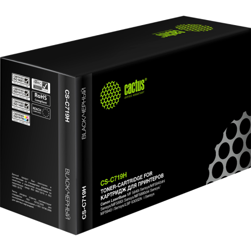 -/ Картридж лазерный Cactus CS-C719H 719H черный (6400стр.) для Canon MF5840dni-Sensys/MF5880dni; LBP63 -/ Картридж лазерный Cactus CS-C719H 719H черный (6400стр.) для Canon MF5840dni-Sensys/MF5880dni; LBP63