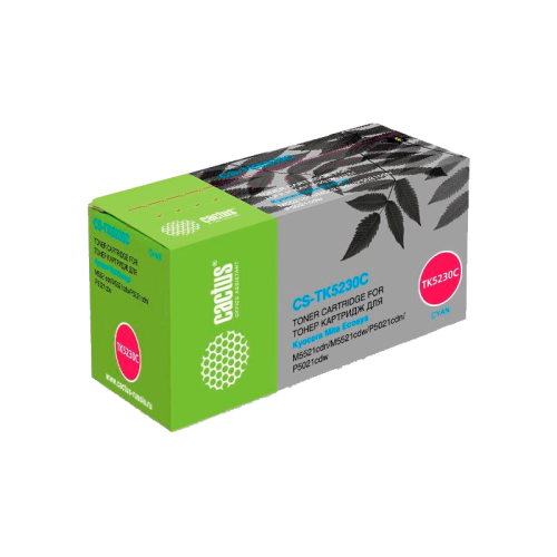 -/ Картридж лазерный Cactus CS-TK5230C TK-5230C голубой (2200стр.) для Kyocera Ecosys M5521cdn/M5521cdw
