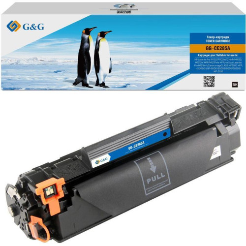 Тонер-картридж G&G GG-CE285A черный, 1600 стр., для HP LaserJet Pro P1102/P1102w/1214nfh/M1132/M1212nf MFP/M1217nfw MFP