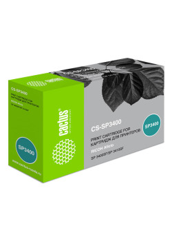 -/ Картридж лазерный Cactus CS-SP3400 407648 черный (5000стр.) для Ricoh Aficio SP 3400/3410/3410dn;SP