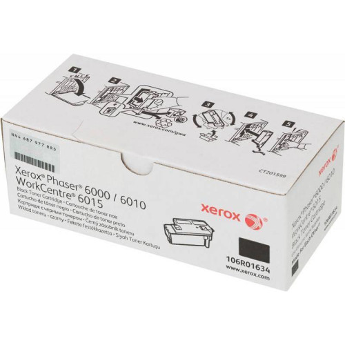 Картридж лазерный Xerox 106R01634 черный (2000стр.) для Xerox Ph 6000/6010N/WC 6015