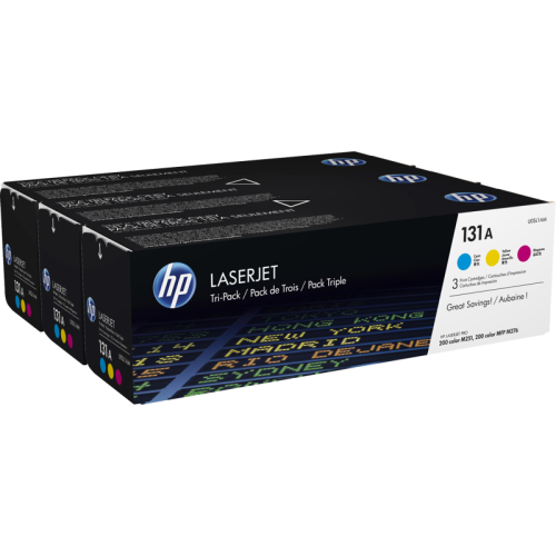 Тонер-картридж набор из 3 шт/ HP 131A CYM Tri-Pack Laserjet Toner Cartridge