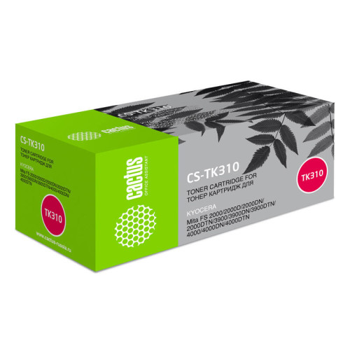 -/ Картридж лазерный Cactus CS-TK310 TK-310 черный (12000стр.) для Kyocera Mita FS 2000/2000D/2000DN/20