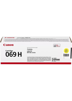 Тонер-картридж Canon 069HY желтый, 5500 стр., для Canon MF752Cdw/754Cdw/LBP673Cdw