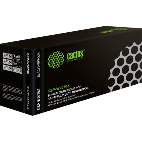 -/ Картридж лазерный Cactus CSP-W2070X 117X черный (1500стр.) для HP Color Laser 150a/150nw/178nw MFP/1