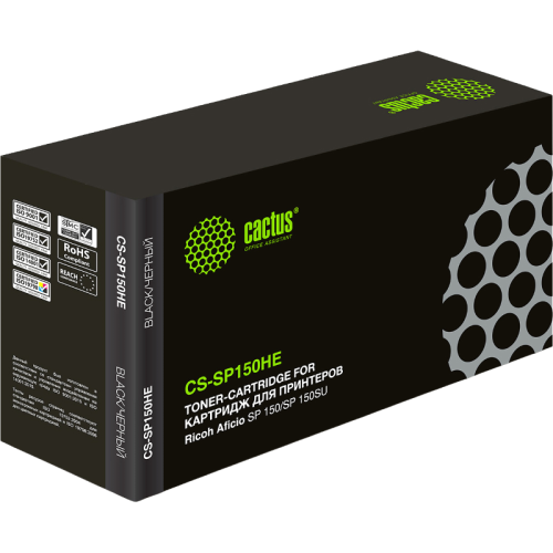 -/ Картридж лазерный Cactus CS-SP150HE 408010 черный (1500стр.) для Ricoh Aficio SP 150/SP 150SU