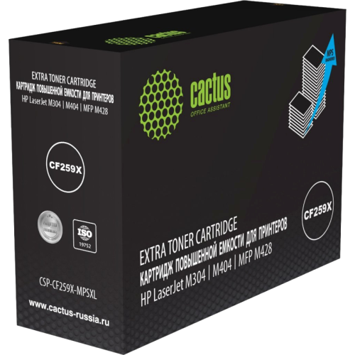 -/ Картридж лазерный Cactus CSP-CF259X-MPSXL CF259X черный (20000стр.) для HP LJ M304/M404/MFP M428
