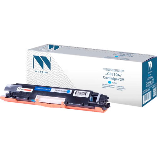 -/ Тонер-картридж NVP NV-CE311A/NV-729 Cyan для HP Color LaserJet CP1025/ CP1025nw/ M275/ CP1025/ CP1025nw/ 100 M175a/ 100 M175nw/ LBP 7010 i-Sensys/ 7010C i-Sensys/ 7018 i-Sensys/ 7018C i-Sensys (1000k)