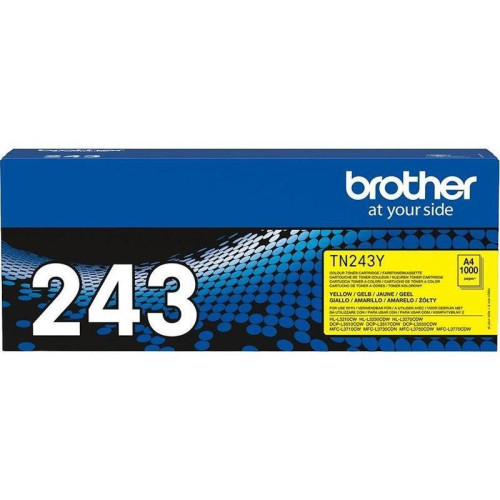 Тонер-картридж Brother TN243Y желтый, 1000 стр., для Brother DCP-9010 HL-3040/3050/3070 MFC-9010/9120/9320