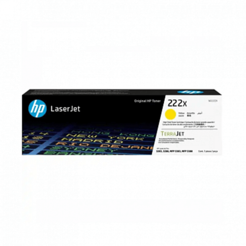 Тонер-картридж/ HP 222X High Yield Yellow Original LaserJet Toner Cartridge [W2222X]