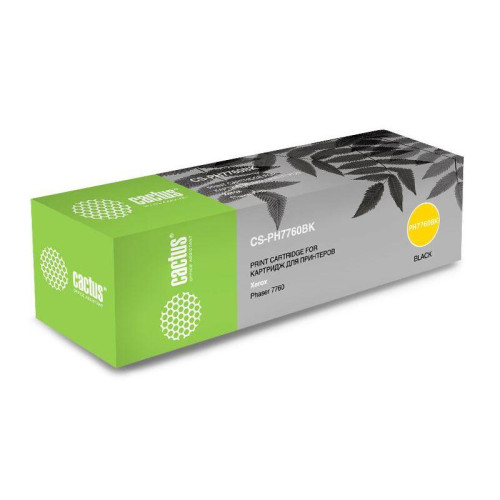 -/ Картридж лазерный Cactus CS-PH7760BK 106R01163 черный (32000стр.) для Xerox Phaser 7760