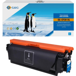 Картридж лазерный G&G GG-CF361XL голубой (18000стр.) для HP CLJ M552dn/M553N/M553DN/M553X/M577C/M577Z/M577F/M577DN с чипом