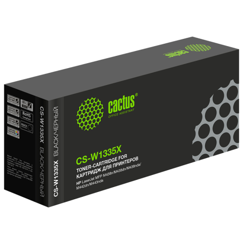 -/ Картридж лазерный Cactus CS-W1335X W1335X черный (13700стр.) для HP LJ MFP M438n/M438dn/M438nda/M442